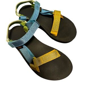 Teva Midform Universal Sandals – Metallic Blue/Multi, Size 7